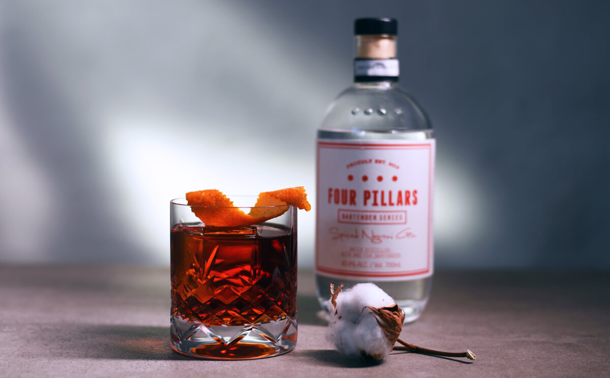 Four Pillars Spiced Negroni Gin - en Gin der kan smages, i Negroni Four Pillars Spiced Negroni Gin - en Gin der kan smages, i Negroni