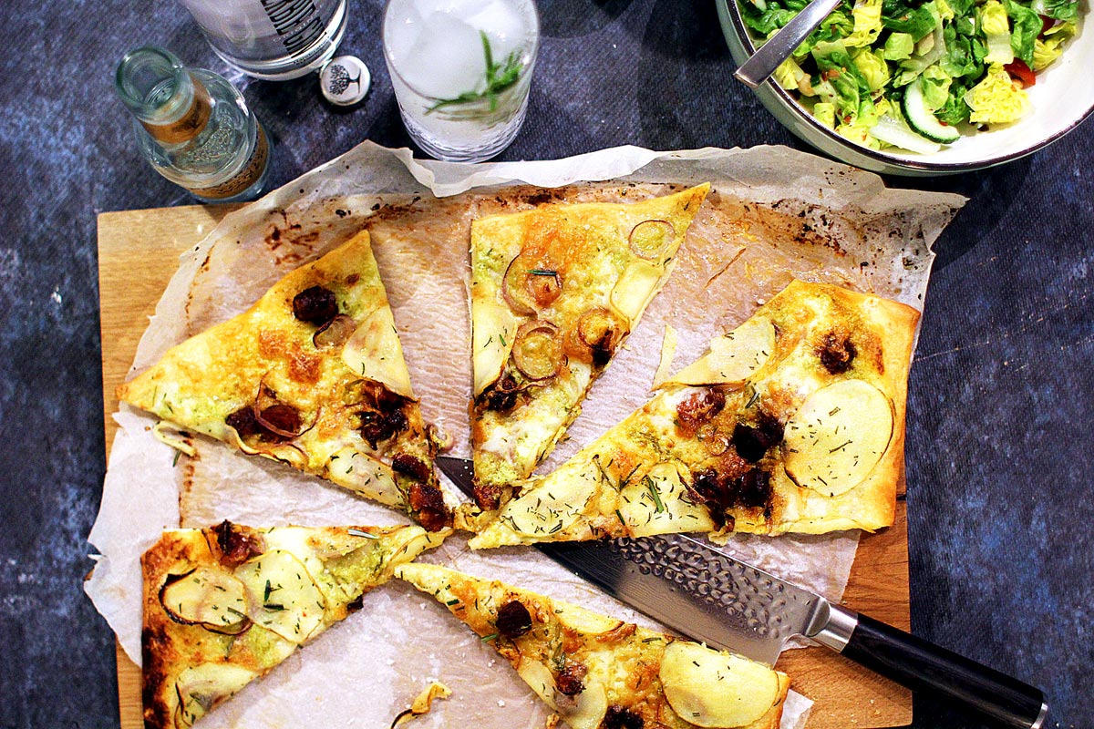 tennis Skinnende på vegne af Kartoffelpizza og Herbie Original Gin - Gintossen - Gin & Tonic Entusiaster