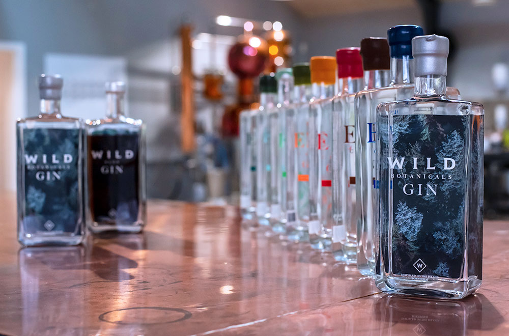 Porteføljen fra Wild Distillery Bornholm